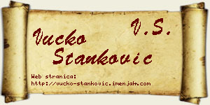 Vučko Stanković vizit kartica